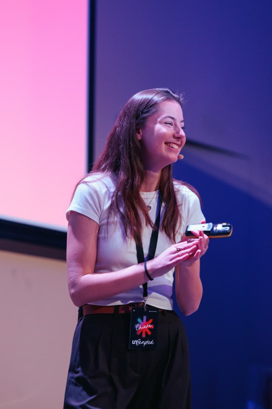 Chiara Dosio sul palco